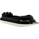 Duplo Black Boat with gray tow hook (4677)