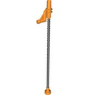 Duplo Sort Ild Slange med orange Ends (6425)