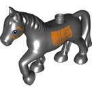 Duplo Black Horse with Saddle (1376 / 25225)