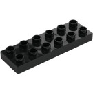 Duplo Black Plate 2 x 6 (98233)