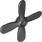 Duplo Svart Propeller med 4 Blad (13609)