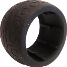 Duplo Black Tyre with Cars Pattern (31351)