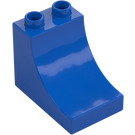 Duplo Blue Brick 2 x 3 x 2 with Curved Ramp (2301)