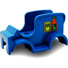 Duplo Blue Car Body with Grocery Logo