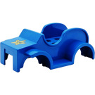 Duplo Blue Car Body with Yellow Star