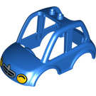 Duplo Azul Coche Parte superior con Amarillo Headlights (15975 / 15983)