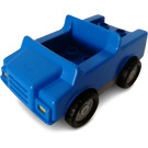 Duplo Blue Car with Dark Gray Base (2218 / 74445)