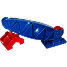 Duplo Blue crane base with arm, winch and claw