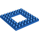 Duplo Blauw Plaat 8 x 8 met 4 x 4 Gat (51705)