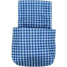 Duplo Blue Sleeping Bag with Checked Pattern