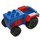 Duplo Blue Tractor with Red Mudguards