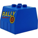 Duplo Blauw Trein Container met Rally Patroon