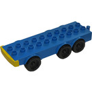 Duplo Blue Truck Base with Six Wheels and 2 x 10 Studs