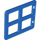 Duplo Blauw Venster 4 x 3 met Bars met dezelfde formaat vensters (90265)