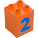 Duplo Brick 2 x 2 x 2 with 2 (13164 / 31110)