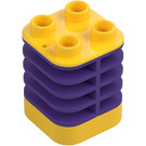 Duplo Brick 2 x 2 x 2 with Dark Purple Flex (35110)