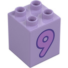 Duplo Brique 2 x 2 x 2 avec Number 9 (31110 / 77926)