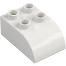 Duplo Kloss 2 x 3 med Böjd topp (2302)