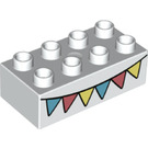 Duplo Brick 2 x 4 with Bunting (3011 / 74836)