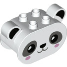 Duplo Steen 2 x 4 x 2.5 met Panda Oren (74923)