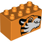 Duplo Brick 2 x 4 x 2 with Tiger Head (31111 / 43524)