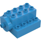 Duplo Brick 4 x 4 x 2 with Horizontal Rotation Pin (29141)