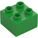 Duplo Leuchtendes Grün Stein 2 x 2 (3437 / 89461)