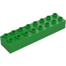 Duplo Jasno zielony Cegła 2 x 8 (4199)