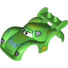 Duplo Verde brillante Coche Cuerpo para Carla (12124)