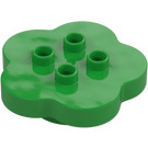 Duplo Bright Green Flower 4 x 4 (15515)