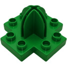 Duplo Bright Green Holder with Base 4 x 4 x 2 Cross (42058)