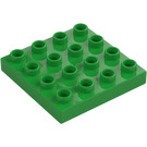 Duplo Fel groen Plaat 4 x 4 (14721)