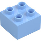 Duplo Jasnoniebieski Cegła 2 x 2 (3437 / 89461)