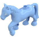 Duplo Bright Light Blue Horse with White Eyes (1376 / 107834)