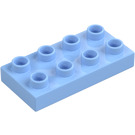 Duplo Lys lyseblå Plate 2 x 4 (4538 / 40666)