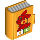 Duplo Bright Light Orange Book with ABC and Rabbit (104355)