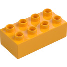 Duplo Naranja claro brillante Ladrillo 2 x 4 (3011 / 31459)