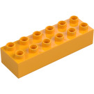 Duplo Orange clair brillant Brique 2 x 6 (2300)