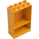 Duplo Bright Light Orange Frame 4 x 2 x 5 with Shelf (27395)