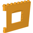 Duplo Naranja claro brillante Panel 1 x 8 x 6 con Ventana - Derecha (53916)