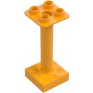 Duplo Bright Light Orange Stand 2 x 2 with Base (93353)