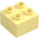 Duplo Jasny Jasnożółty Cegła 2 x 2 (3437 / 89461)