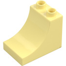 Duplo Bright Light Yellow Brick 2 x 3 x 2 with Curved Ramp (2301)