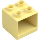 Duplo Bright Light Yellow Drawer Cabinet 2 x 2 x 1.5 (4890)