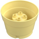 Duplo Amarillo claro brillante Flor Pot 6 x 6 x 3 (2591)