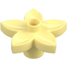 Duplo Bright Light Yellow Flower with 5 Angular Petals (6510 / 52639)