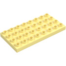 Duplo Amarillo claro brillante Placa 4 x 8 (4672 / 10199)