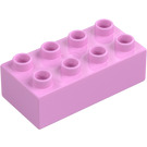 Duplo Kirkkaanvaaleanpunainen Palikka 2 x 4 (3011 / 31459)