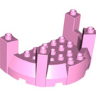 Duplo Fel roze Kasteel Turret 5 x 8 x 3 (52027)