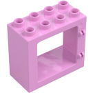 Duplo Bright Pink Door Frame 2 x 4 x 3 with Flat Rim (61649)